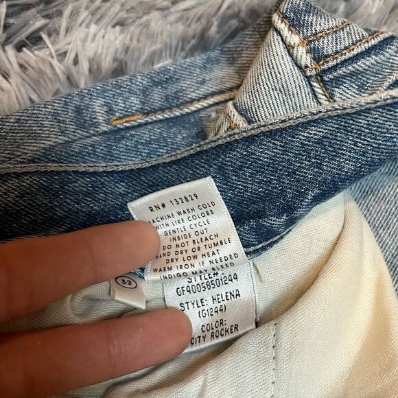 NWT! GRLFRND Denim Helena Jeans In City Rocker - Embroidered Logo, Button Fly - Picture 6 of 12